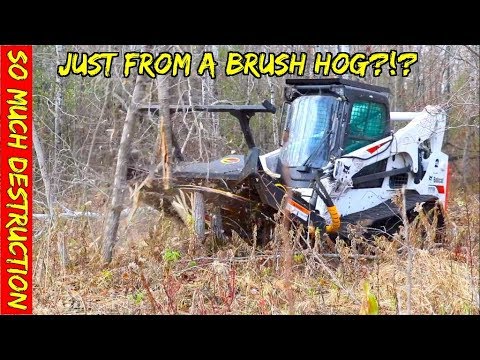 Can we break a Brush Mower by cutting full sized trees, heavy brush, stumps &amp; whatever we find