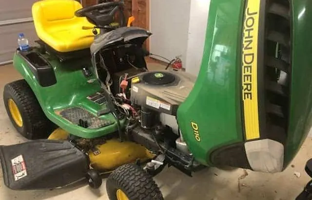 John Deere mower starts but dies.
