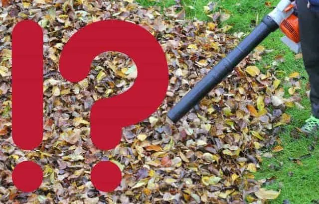 Leaf blower bogs down